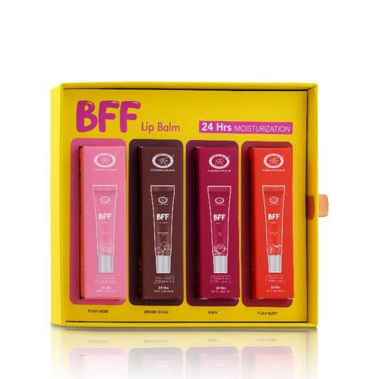 Fashion Colour BFF Lip Balm Pack of 4 | 24 Hrs Moisturization