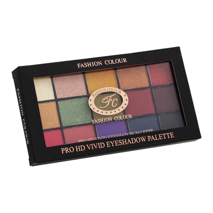 Fashion Colour Pro Hd Eyeshadow Palette 15 Shades