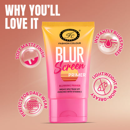 Blur Screen Primer | Broad Spectrum SPF | Enriched With Vitamin E
