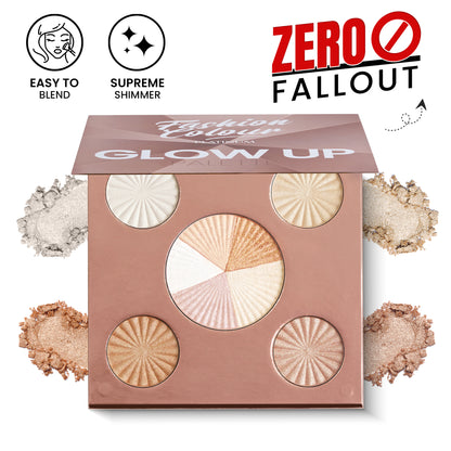 Platinum Glow Up Highlighter Palette, 16gm