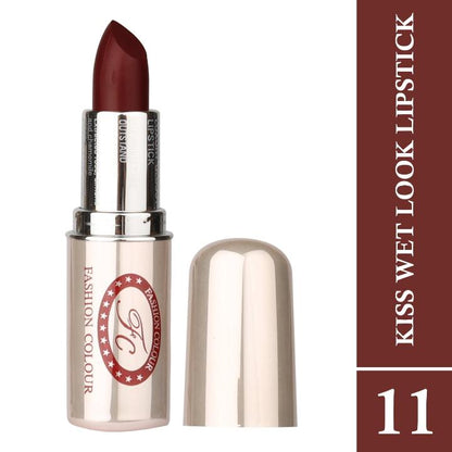 Fashion Colour Luxury Wet Look Lipstick Long Lasting, 3.8GM