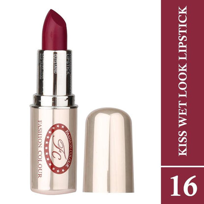 Fashion Colour Luxury Wet Look Lipstick Long Lasting, 3.8GM