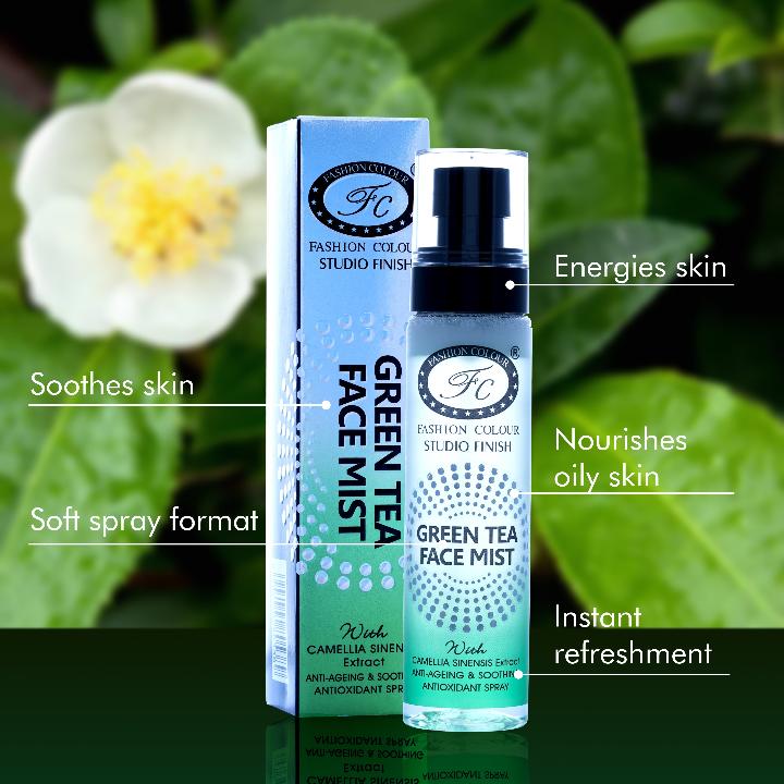 Studio Finish Green Tea Face Mist, Anti- Ageing & Soothing II Antioxidant Spray, 100ml