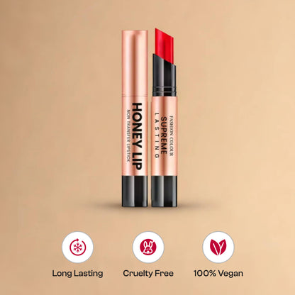 Supreme Lasting Honey Lip Non Transfer Lipstick | Available in 18 Shades |