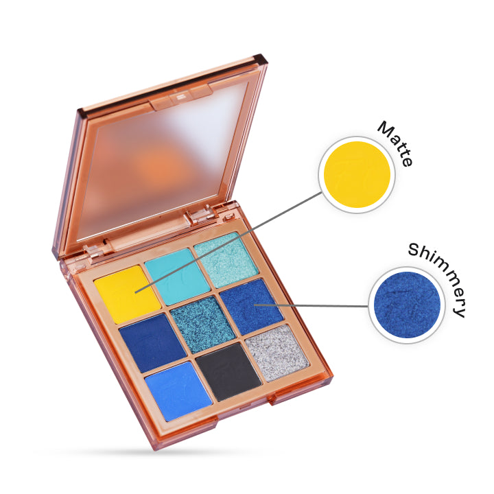 Platinum Chrome Eyeshadow Palette, , A unique Combination of Matte