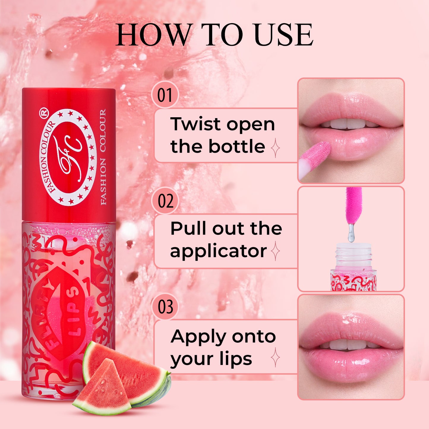 Flirty Lips Lip & Cheek oil for Women | Colour Changing PH Lip Oil | Infused with Skin Loving Ingredients | Long-Lasting Nourishment, Hydration, 4ml
