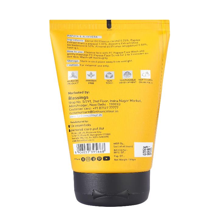 Fashion Colour Papaya Face Scrub