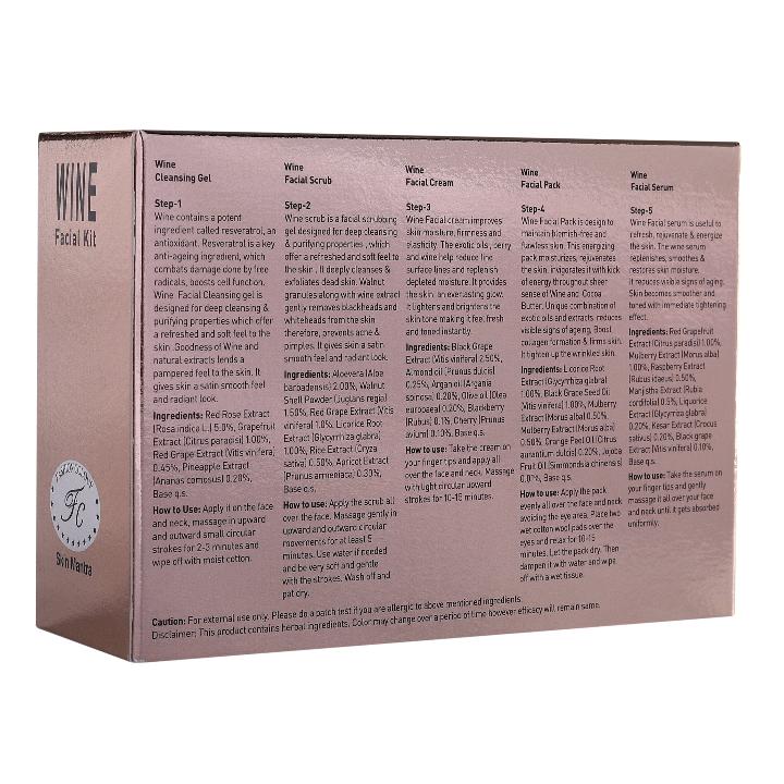 Fashion Colour Wine Facial Kit