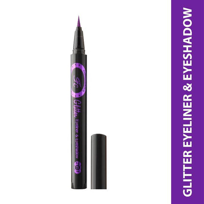 2 in 1 Waterproof Glitter , Eyeliner , 1gm