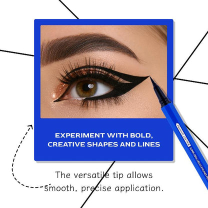 Super Cool Liquid Eyeliner Pencil | 0.1 Smooth A Perfect Sketch | Waterproof & Long-Lasting | Cool Black