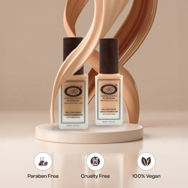 24Hr Longwear Liquid Foundation With Skin Care (Best Sellers)