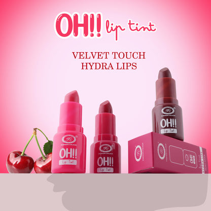 Fashion Colour Oh Lip Tint | Velvet Touch Hydra Lips | 10hrs of Hydration | Non-Sticky Formula | Tinted Lip Balm