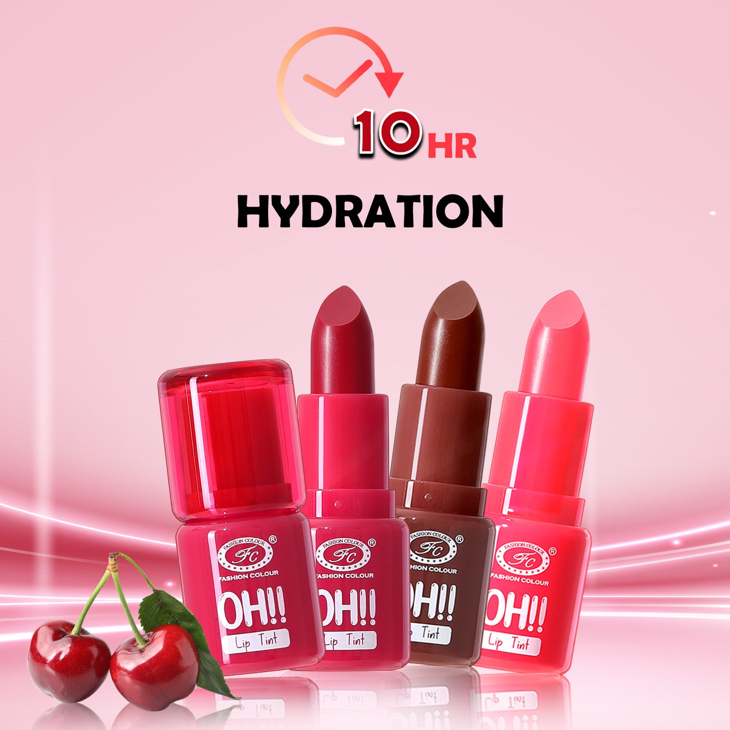 Fashion Colour Oh Lip Tint | Velvet Touch Hydra Lips | 10hrs of Hydration | Non-Sticky Formula | Tinted Lip Balm