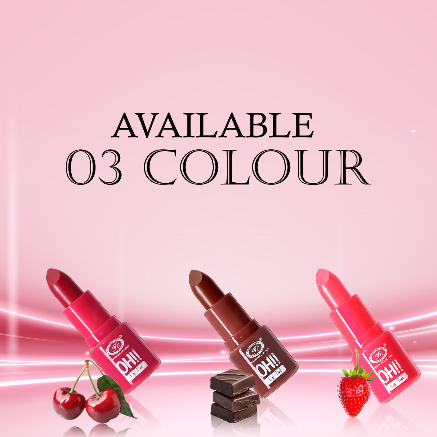 Fashion Colour Oh Lip Tint | Velvet Touch Hydra Lips | 10hrs of Hydration | Non-Sticky Formula | Tinted Lip Balm