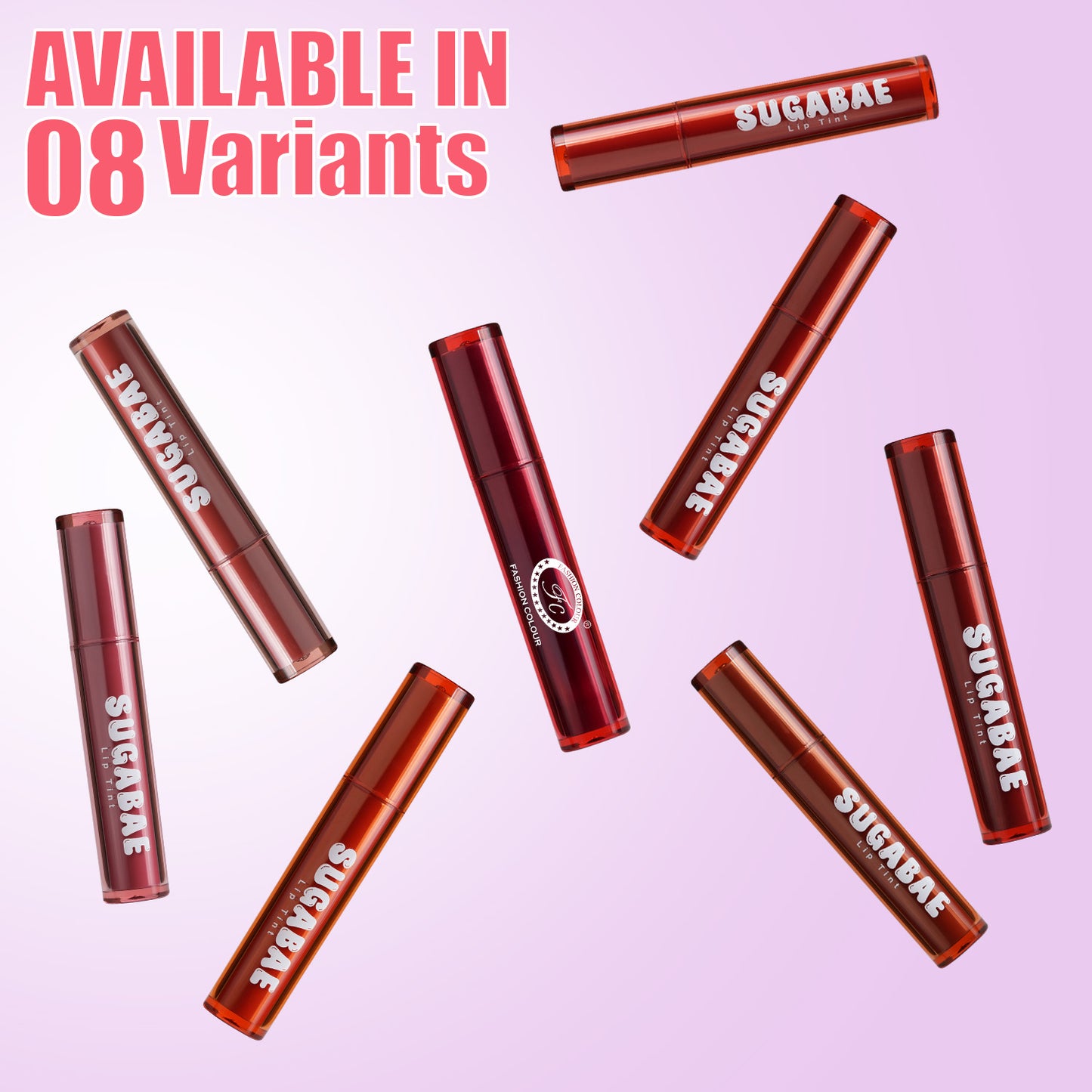 Sugabae Lip Tint | Long-Lasting Natural Lip & Cheek Tint | Lightweight, Smudge-Proof & Hydrating Formula | Soft Matte Finish | Moisturizing Lip Stain for All Skin Tones – 1.5g