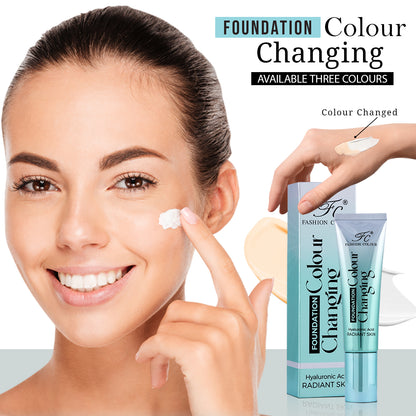 Fashion Colour Color Changing Foundation | Infused With Hyaluronic Acid |(40g)