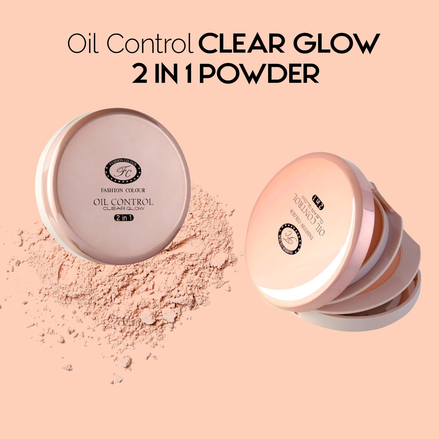 Fashion Colour 2-In-1 Face Powder