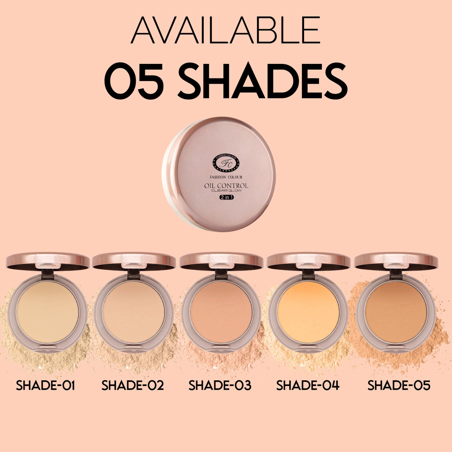 Fashion Colour 2-In-1 Face Powder