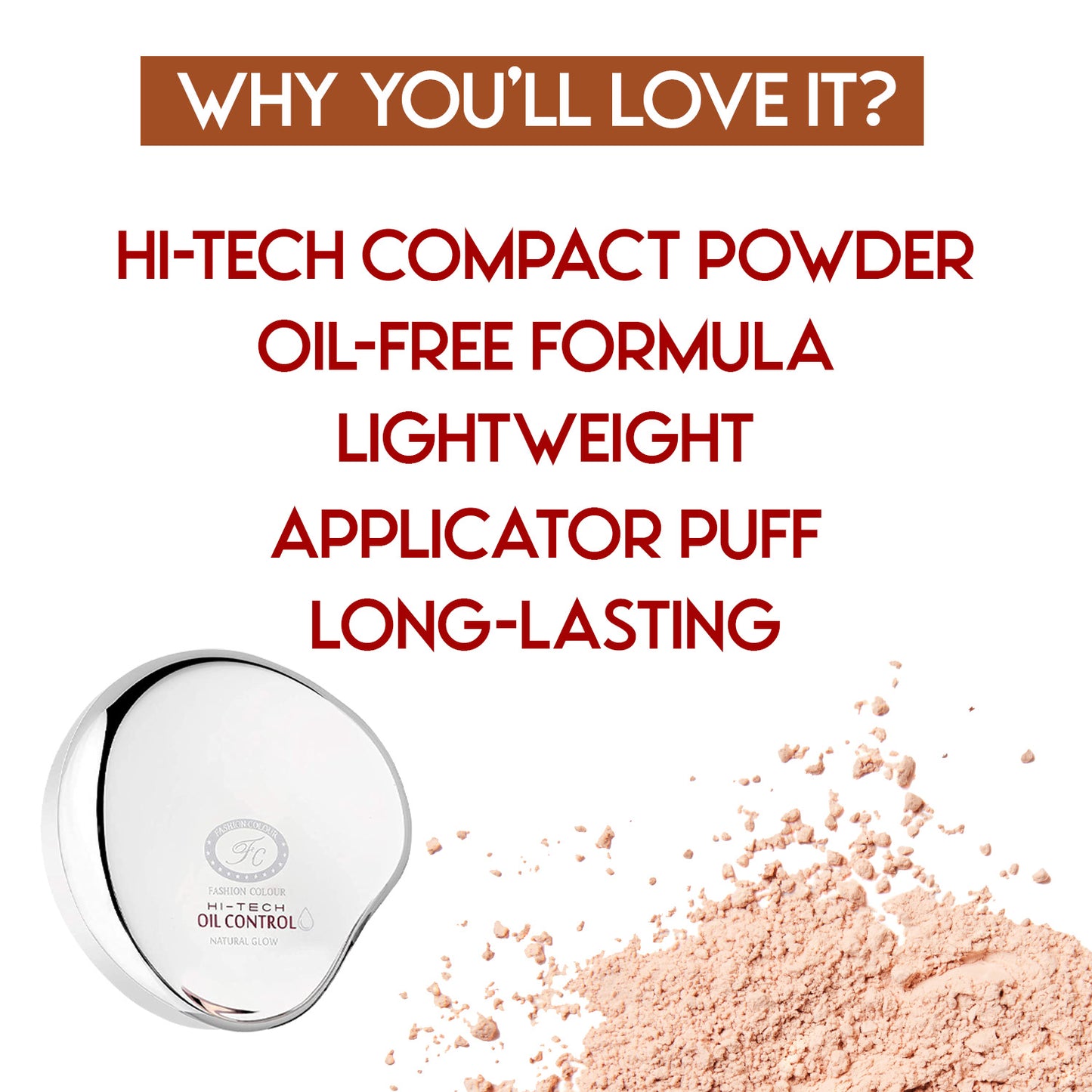 High Tech Oil Control Compact Powder, 10 g