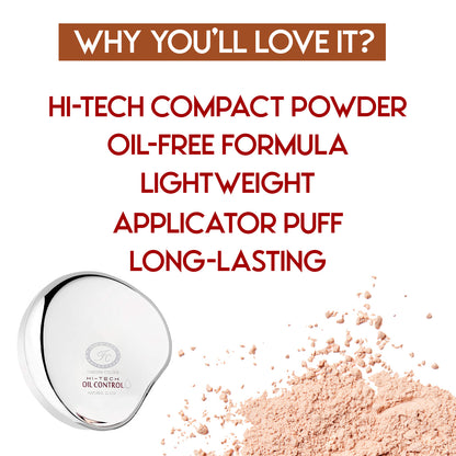 High Tech Oil Control Compact Powder, 10 g