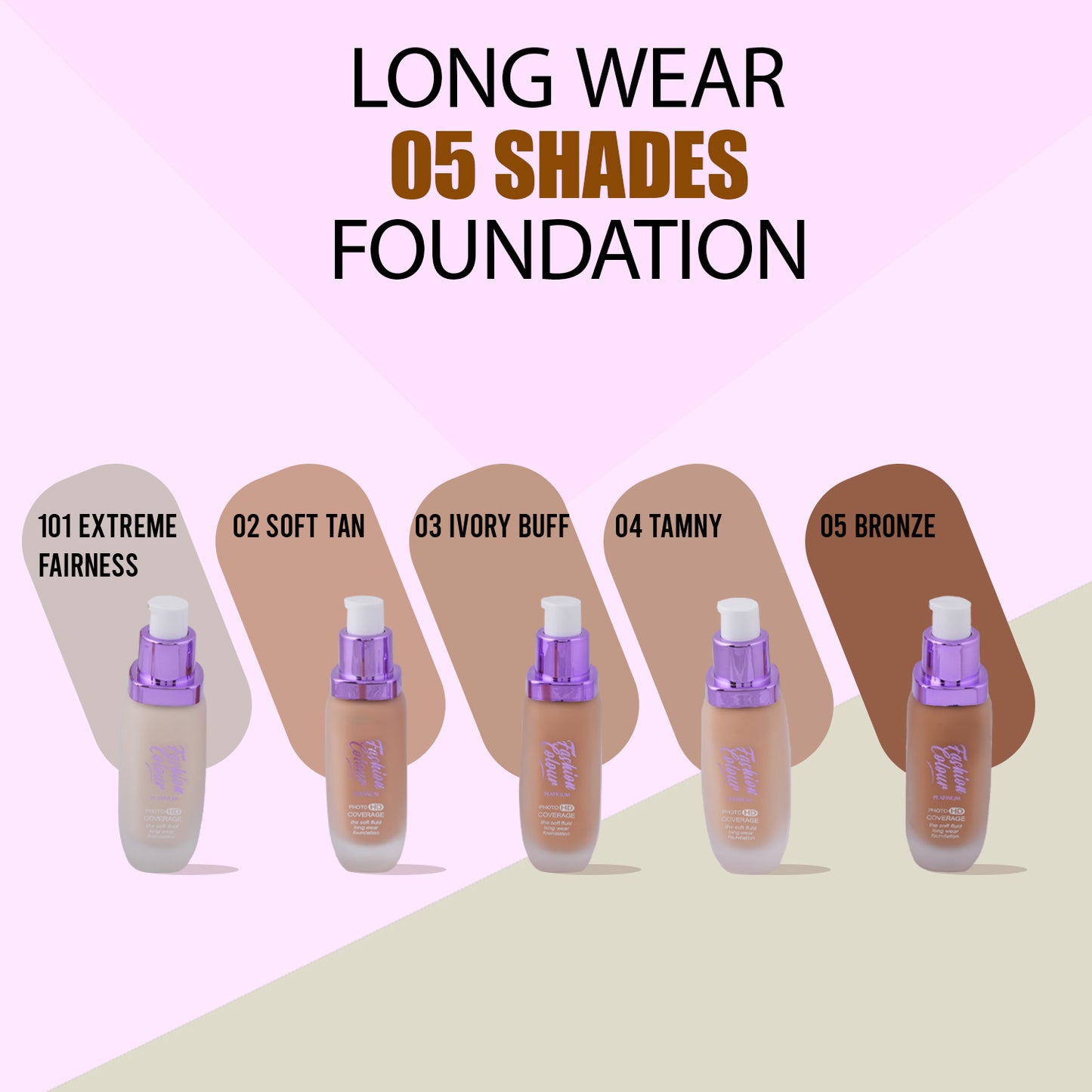 Platinum The Soft Fluid Long Wear Foundation, With Photo HD Coverage , 45ml