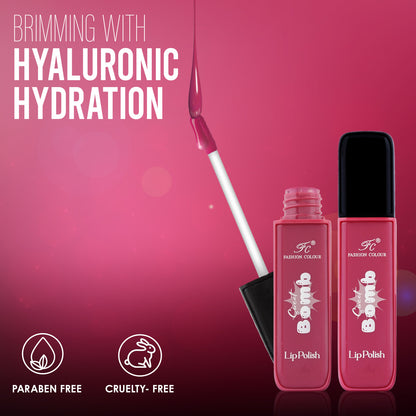 Sweet Bomb Lip Polish | Lip Gloss For Women | Upto 16 Hours | Matte Finish With Quick Dry Feature Gives you Vibrant Look | For Office/ Party Girlies | Available in 19 Shades Choose Your's