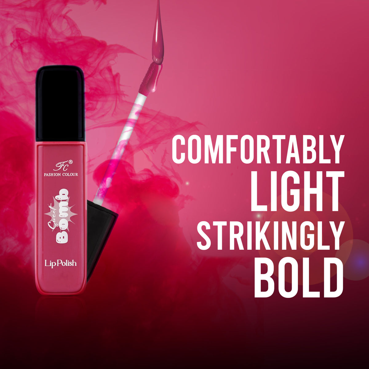 Sweet Bomb Lip Polish | Lip Gloss For Women | Upto 16 Hours | Matte Finish With Quick Dry Feature Gives you Vibrant Look | For Office/ Party Girlies | Available in 19 Shades Choose Your's
