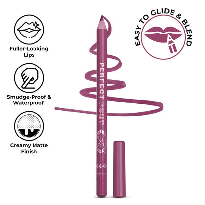 Perfect Pout Matte Lipliner | Glides on Smoothly | Matt Finish | Waterproof | Long-lasting | One Swipe Smooth Application