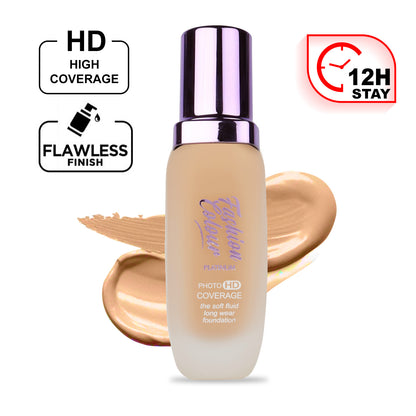 Platinum The Soft Fluid Long Wear Foundation, With Photo HD Coverage , 45ml