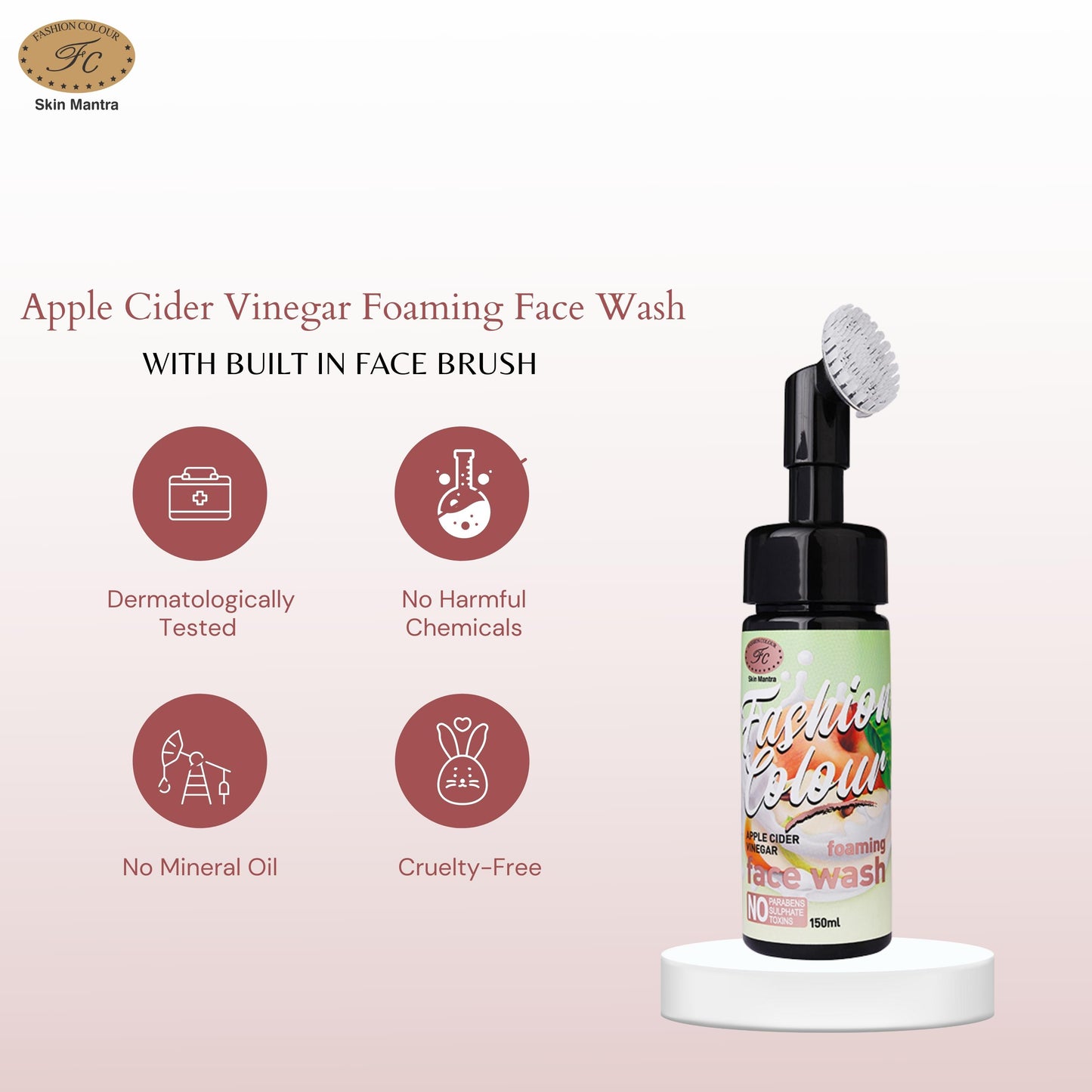 Fashion Colour Apple Cider Foaming Face Wash