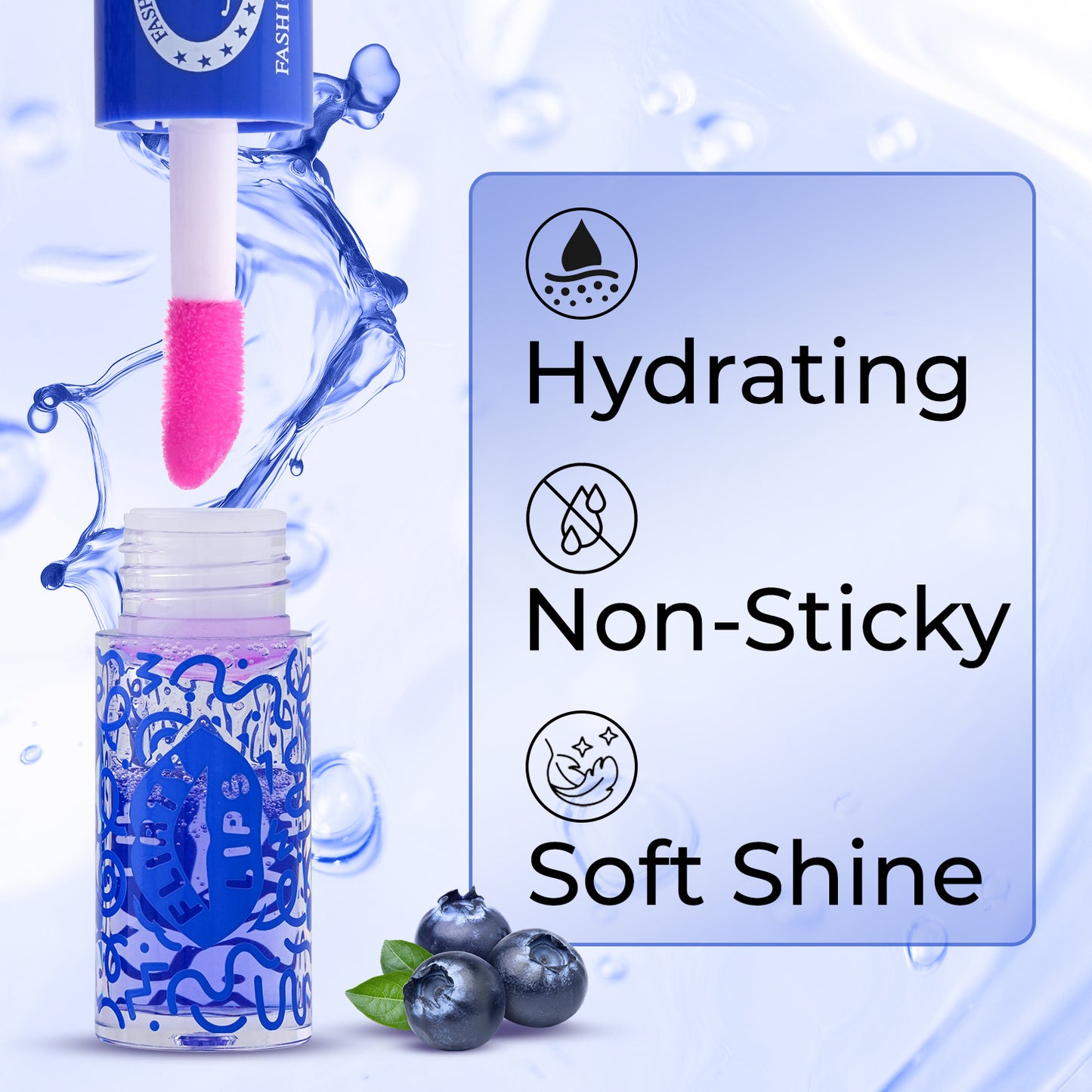 Flirty Lips Lip & Cheek oil for Women | Colour Changing PH Lip Oil | Infused with Skin Loving Ingredients | Long-Lasting Nourishment, Hydration, 4ml