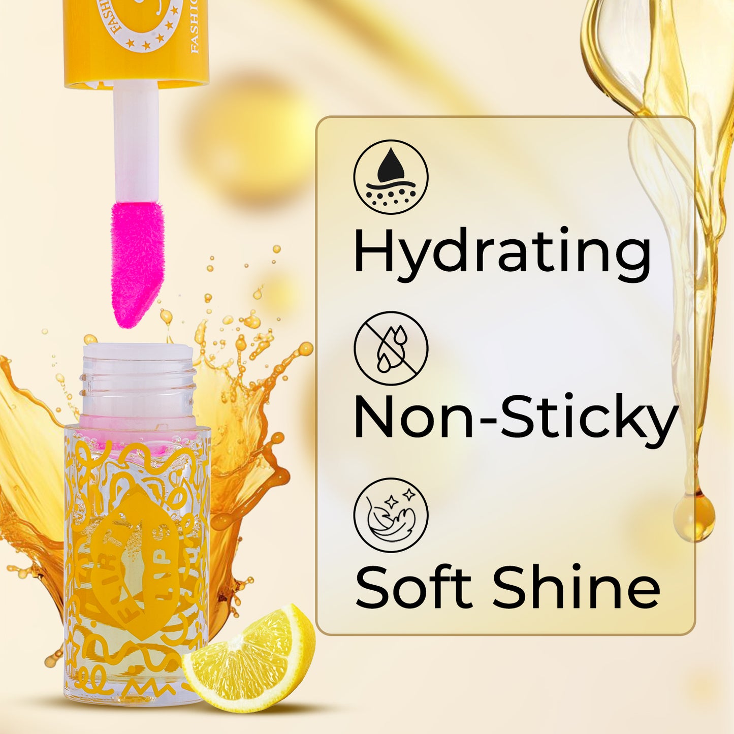 Flirty Lips Lip & Cheek oil for Women | Colour Changing PH Lip Oil | Infused with Skin Loving Ingredients | Long-Lasting Nourishment, Hydration, 4ml