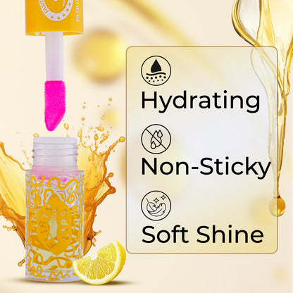 Flirty Lips Lip & Cheek oil for Women | Colour Changing PH Lip Oil | Infused with Skin Loving Ingredients | Long-Lasting Nourishment, Hydration, 4ml