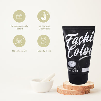 Fashion Colour Charcoal Face Scrub