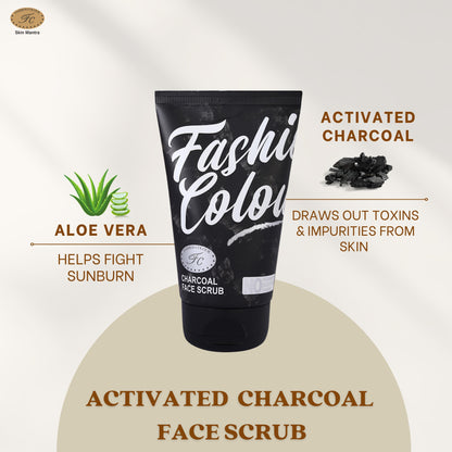 Fashion Colour Charcoal Face Scrub