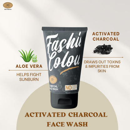 Fashion Colour Charcoal Face Wash