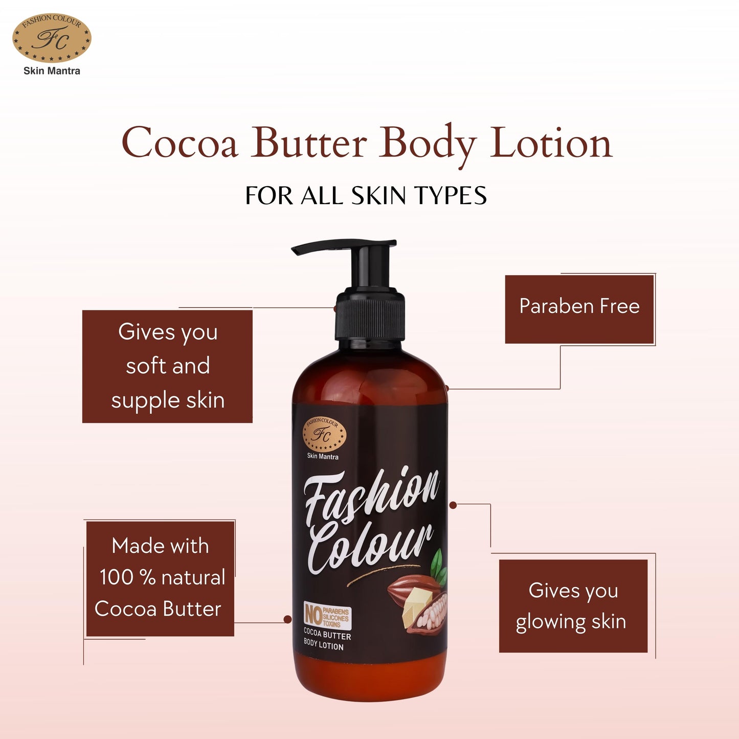 Fashion Colour Cocoa Butter Body Lotion