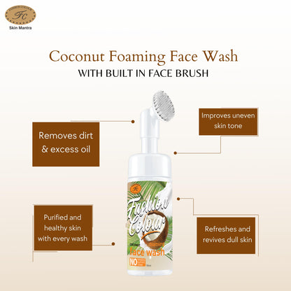 Fashion Colour Coconut Foaming Face Wash