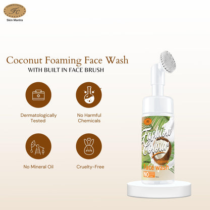 Fashion Colour Coconut Foaming Face Wash