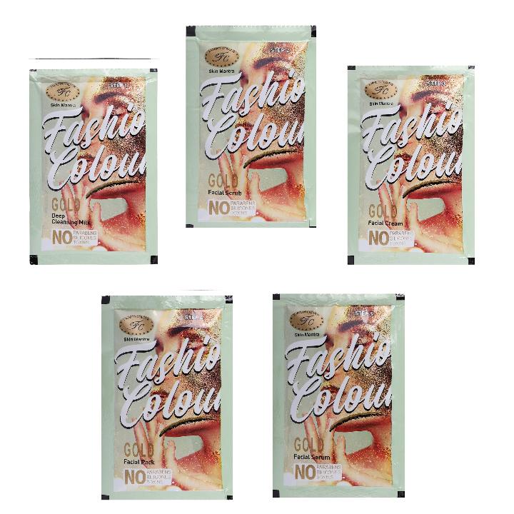 Fashion Colour Gold Facial Kit ( Pack Of 4) 50G*4