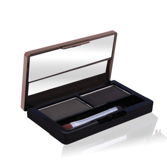 Fashion Colour Dual Eyebrow Powder, Black