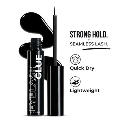 Eyelash Glue – Long Lasting, Strong Hold, Waterproof, Quick Dry Formula (5ml)
