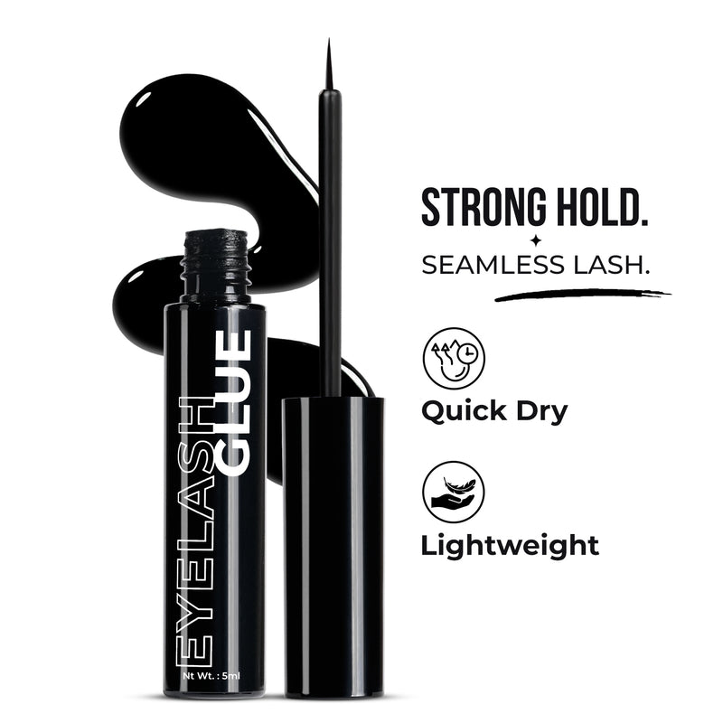 Eyelash Glue – Long Lasting, Strong Hold, Waterproof, Quick Dry Formula (5ml)