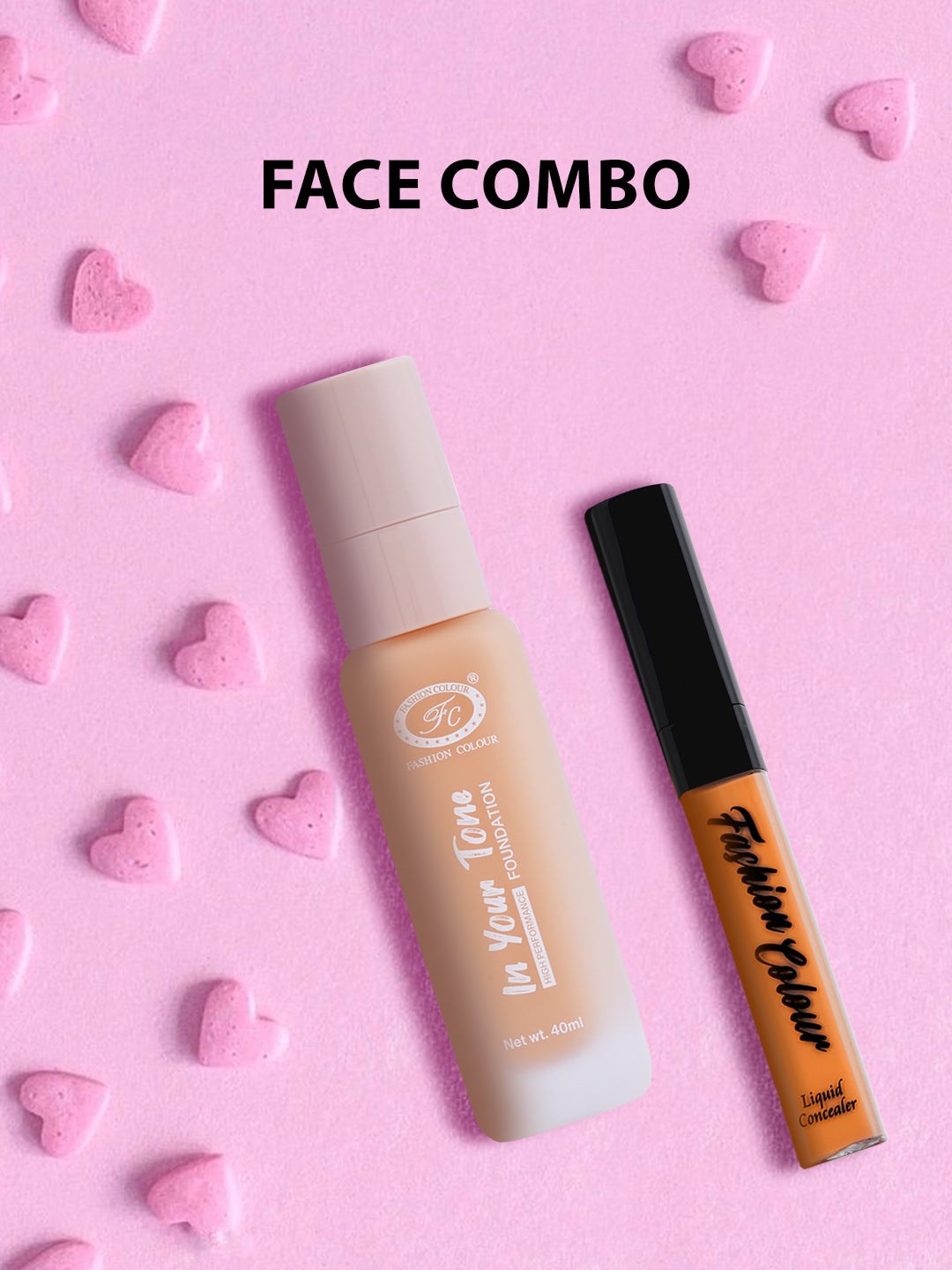 High Performance Foundation (Golden Beige, 40ML) & Concealer (Shade 08 Orange - 11ml)