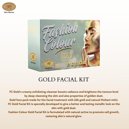 Fashion Colour Gold Facial Kit ( Pack Of 4) 50G*4