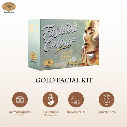 Fashion Colour Gold Facial Kit ( Pack Of 4) 50G*4