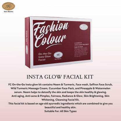 Fashion Colour Insta Glow Facial Kit (On The Go)