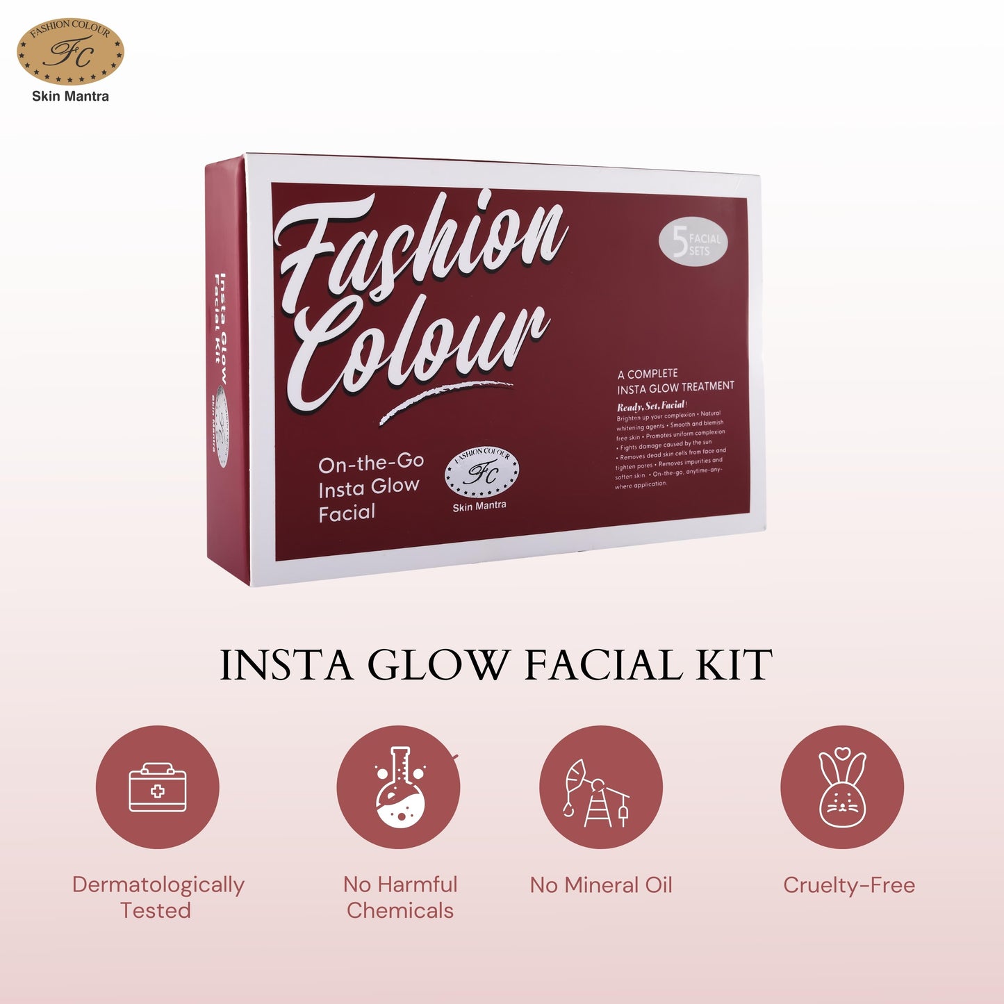 Fashion Colour Insta Glow Facial Kit (On The Go)