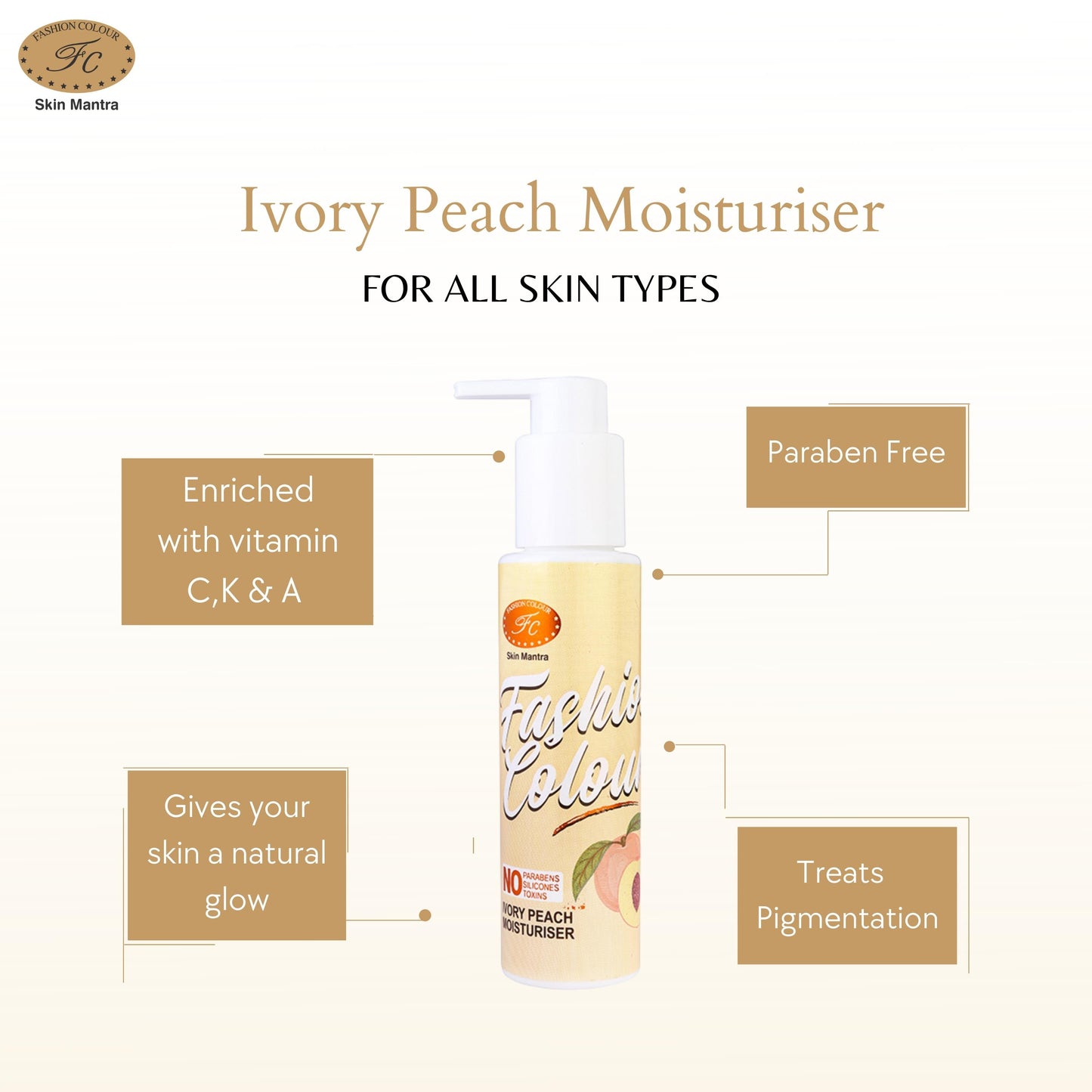 Fashion Colour Ivory Peach Moisturiser