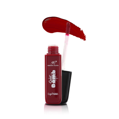 Sweet Bomb Lip Polish with Long Lasting & Non Budging Formula, 4ml